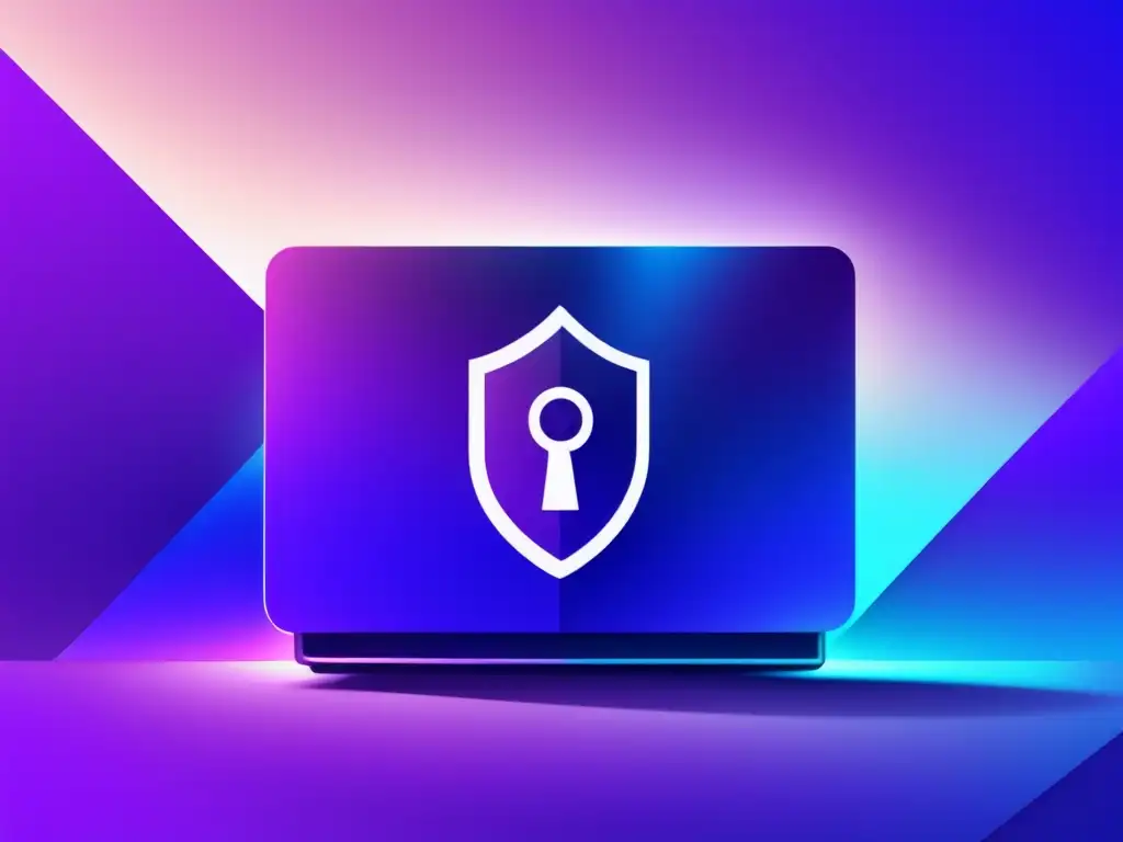 Imagen: Seguridad y protección en universidades Imagen: Seguridad en datos universitarios, diseño moderno, caja fuerte con símbolos de encriptación y protección contra malware