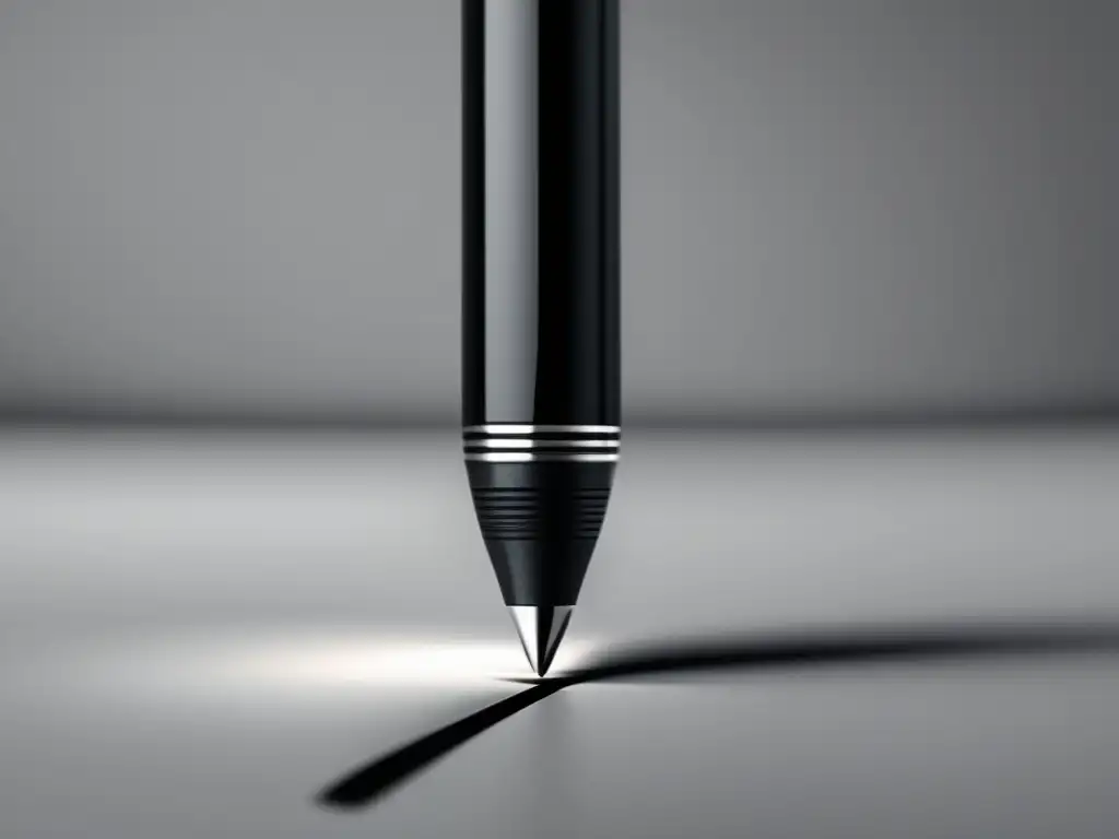 Imagen de diseño minimalista con pluma negra Imagen ultradetallada 8k de diseño minimalista con pluma negra