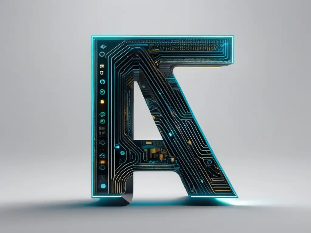 Tecnología avanzada: IA en exámenes Impacto IA en exámenes admisión: diseño minimalista, letra