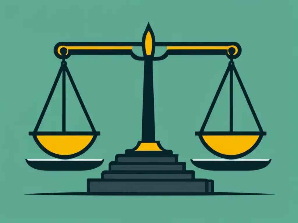 Implicaciones de fraude en admisiones universitarias Implicaciones legales fraude admisiones universidades: imagen minimalista de balanza con dinero, simbolizando el fraude en admisiones universitarias