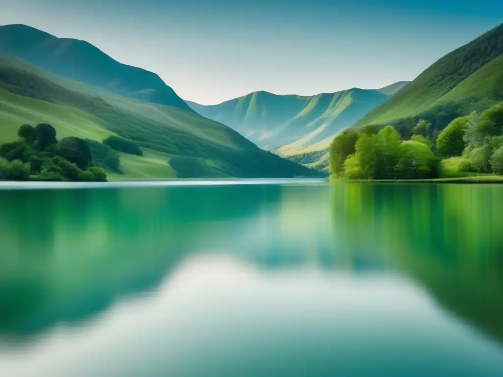 Paisaje sereno con lago y montañas Importancia de la preparación emocional en paisaje sereno