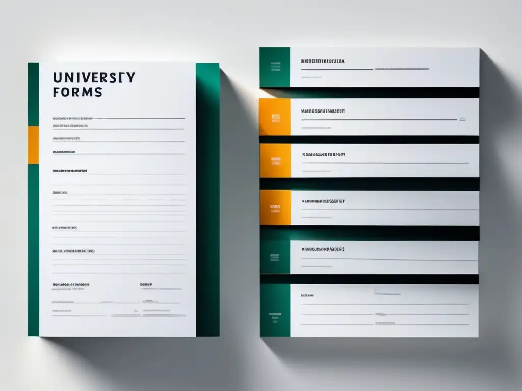 Formularios de aplicación universitaria organizados Importancia de evitar errores menores en aplicaciones universitarias