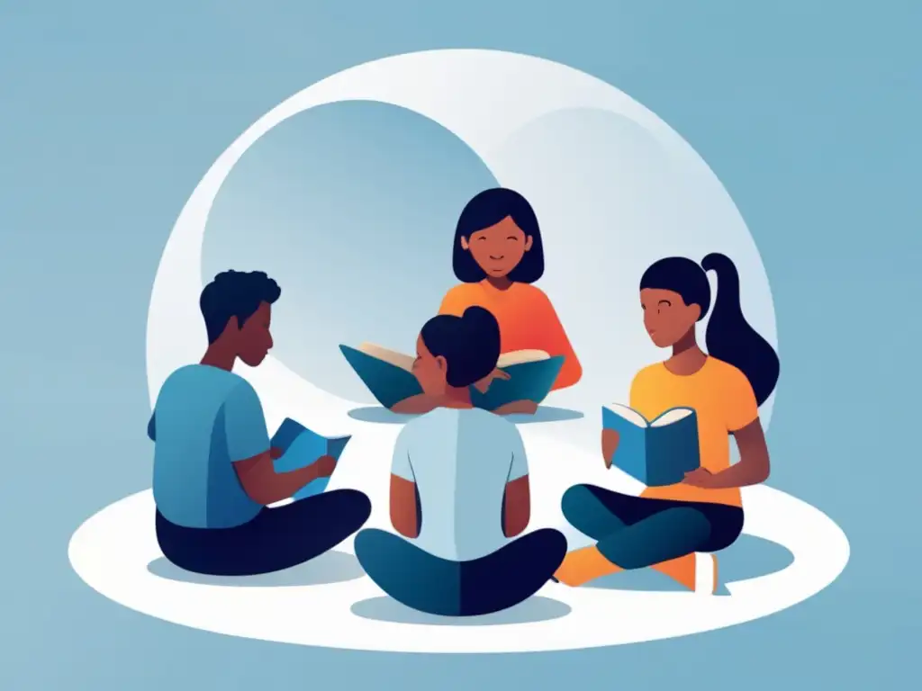 Estudiantes multiculturales aprendiendo idiomas Importancia del multilingüismo en educación: estudiantes diversos participan en una lección de idiomas