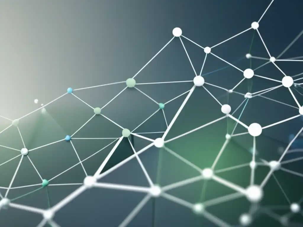 Red de conexiones futurista Importancia networking en admisiones universitarias: imagen moderna y minimalista de red interconectada, simbolizando innovación y oportunidades