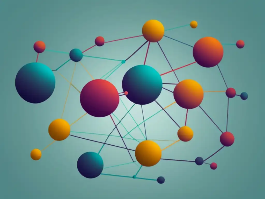 Red de profesionales interconectados Importancia del networking en universidad - Conexiones profesionales en una red vibrante, simbolizando colaboración y oportunidades