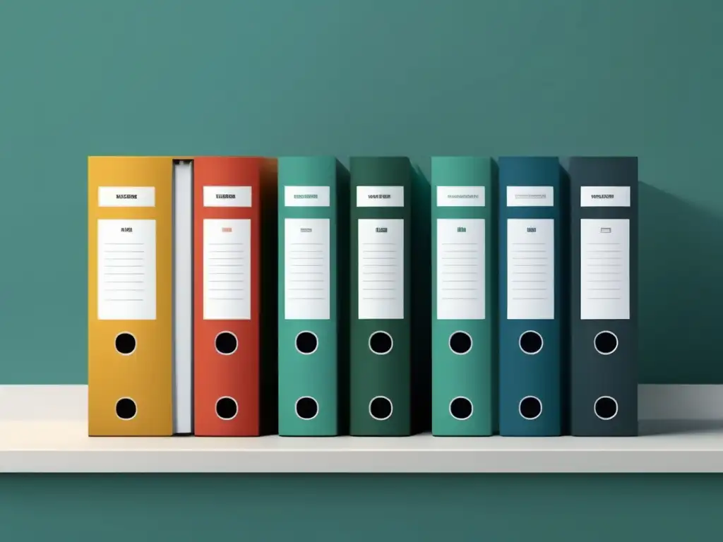 Carpeta CV organizada Importancia CV admisión universitaria: Carpeta organizada y etiquetada con CV impecable, símbolo de profesionalismo y atención al detalle