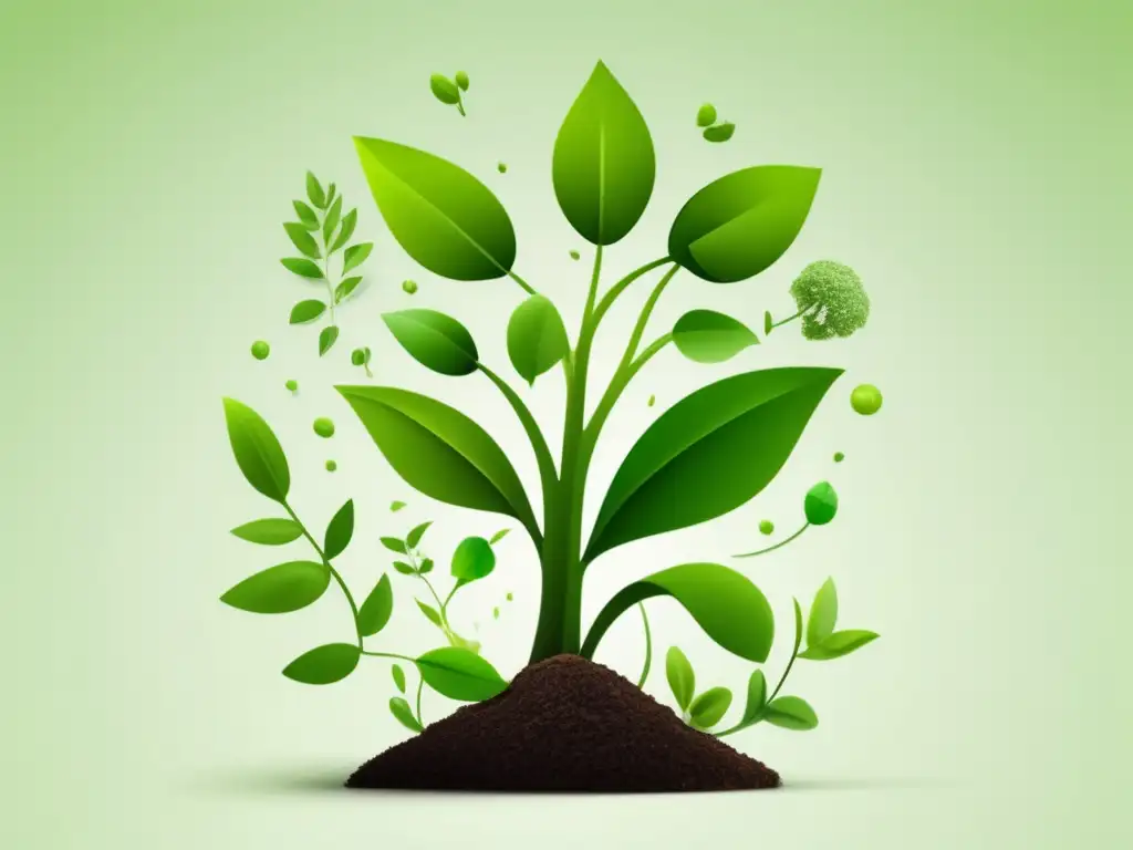Eco-friendly seedling sprouting Iniciativas ambientales para admisiones universitarias - Imagen 8k con diseño minimalista y símbolos ecológicos