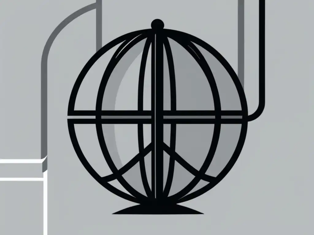 Conexiones académicas internacionales Preparación intercambios académicos universitarios: Globe with interconnected lines symbolizing global academic exchanges