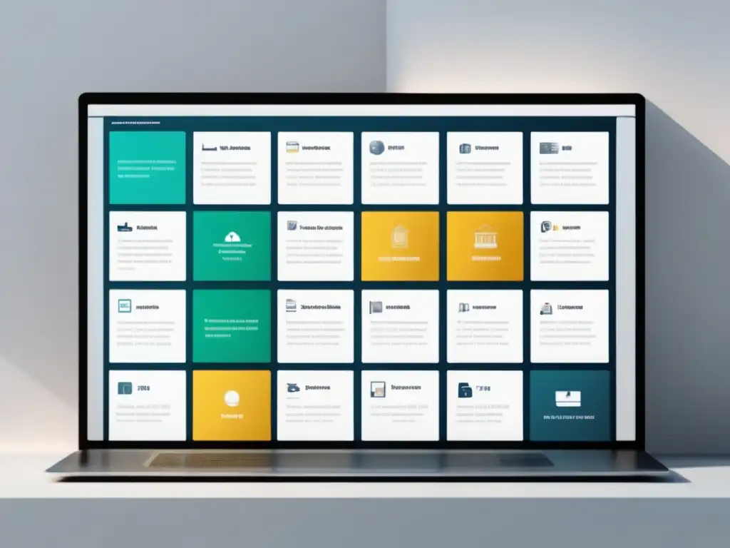 Interfaz moderna y minimalista de plataforma virtual Interfaz de aprendizaje virtual moderna y minimalista: Importancia de las plataformas virtuales en exámenes de admisión