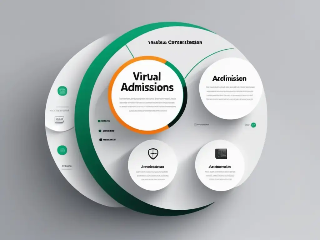 Plataforma de admisiones virtual moderna y minimalista Interfaz moderna de plataforma de admisiones virtuales: Beneficios de la inteligencia artificial en admisiones universitarias