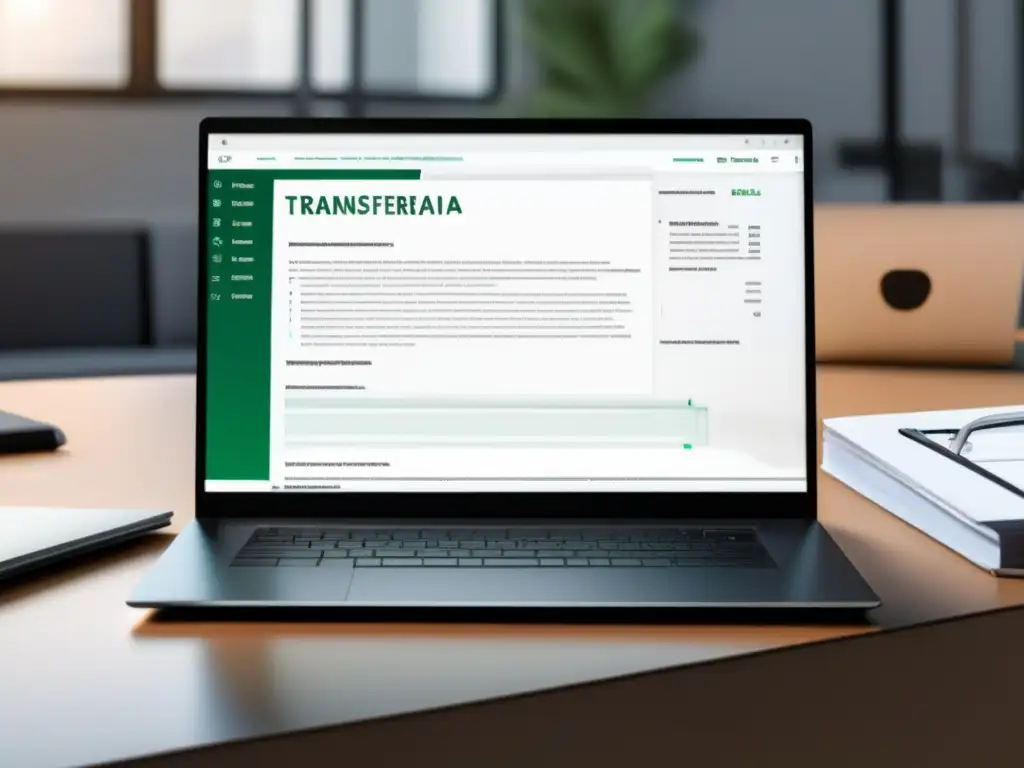 Laptop y documentos: Transferencia Universitaria Exitosa Una laptop moderna y documentos destacan la importancia de la transferencia universitaria exitosa y sus requisitos