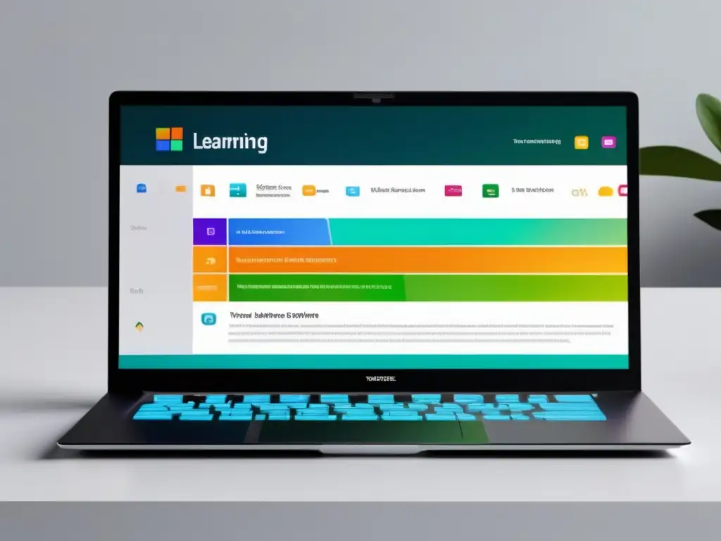Laptop moderno con plataforma de aprendizaje en línea Laptop moderno para MOOCs: consejos admisión
