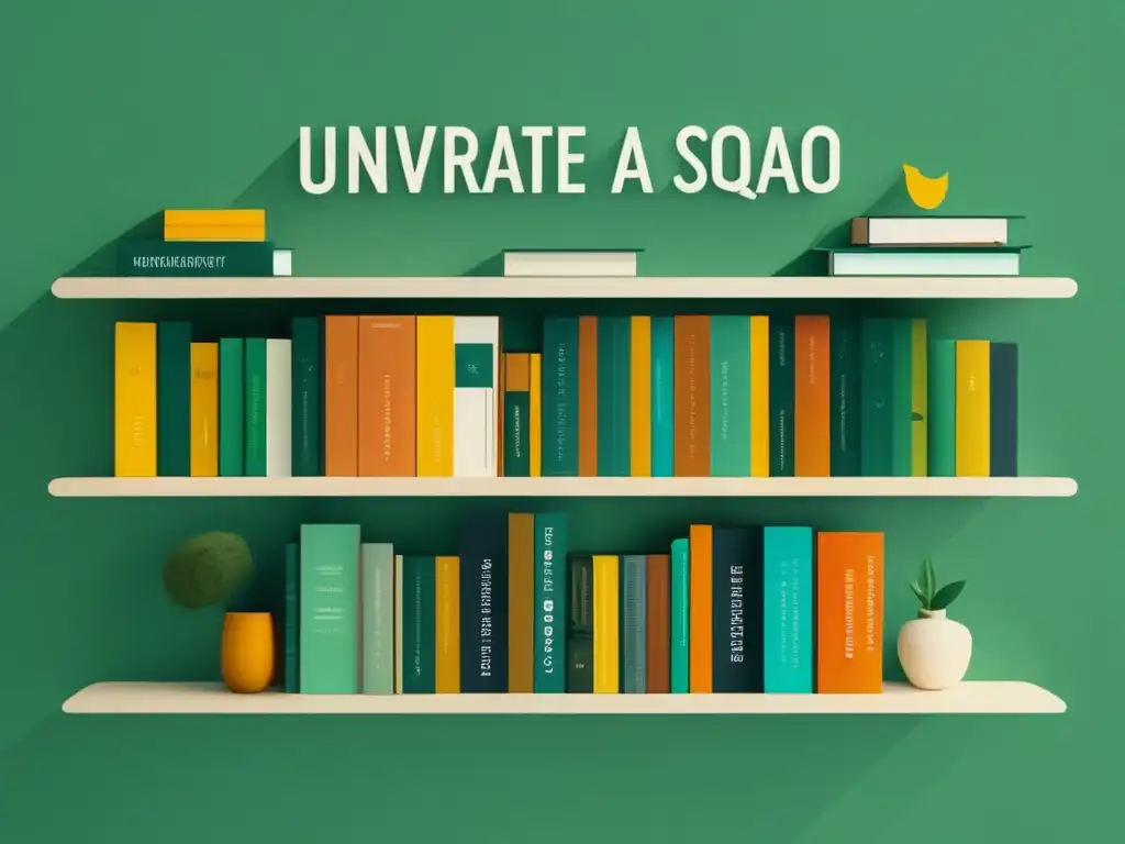 Estante ordenado de libros universitarios Librero moderno con libros organizados sobre ensayos universitarios