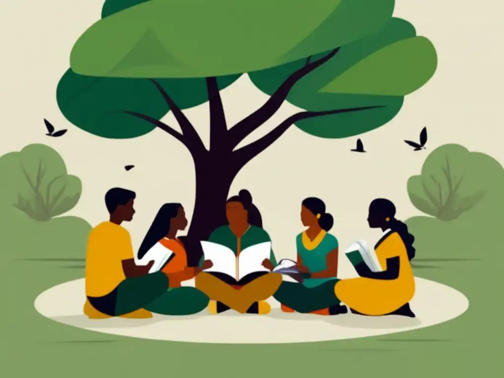 Estudiantes indígenas cultivando líderes Líderes indígenas en diálogo, educación y naturaleza - Guía completa admisiones universitarias comunidades indígenas