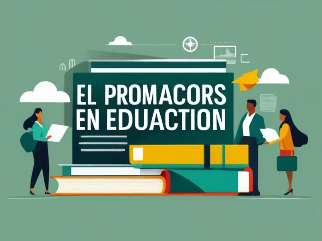 Beneficios de la orientación universitaria Ilustración minimalista de estudiantes diversxs en biblioteca universitaria, resaltando la importancia de la orientación universitaria