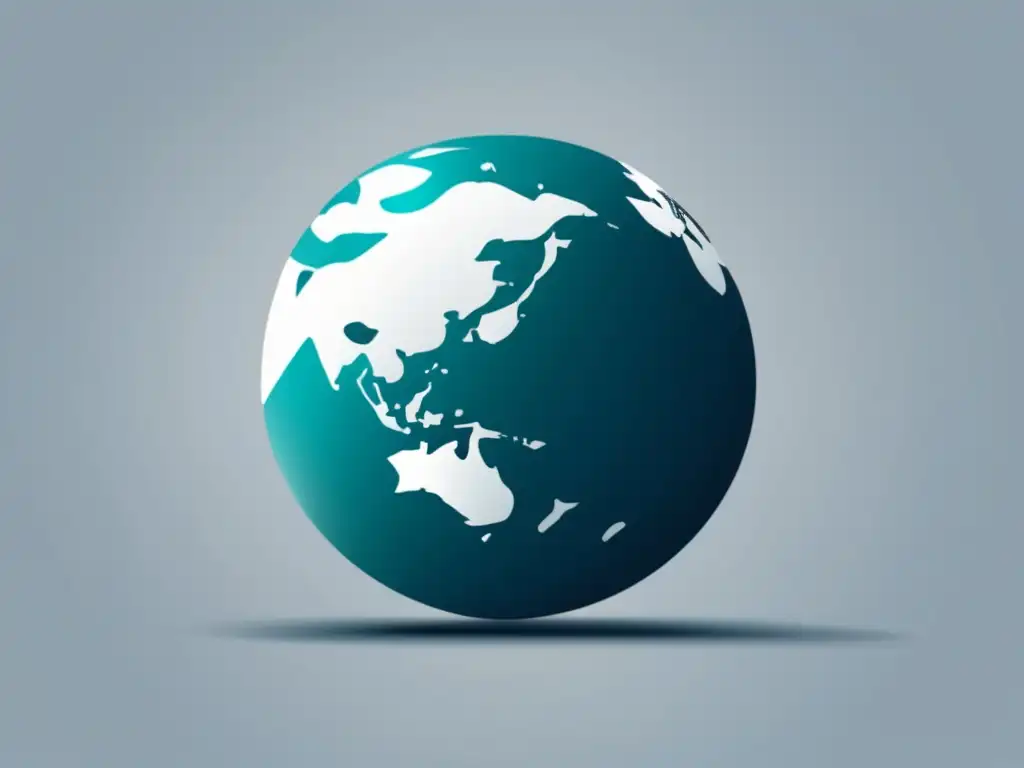 Protección global de seguros de salud Ilustración minimalista de un globo terráqueo con seguro de salud para estudiantes internacionales