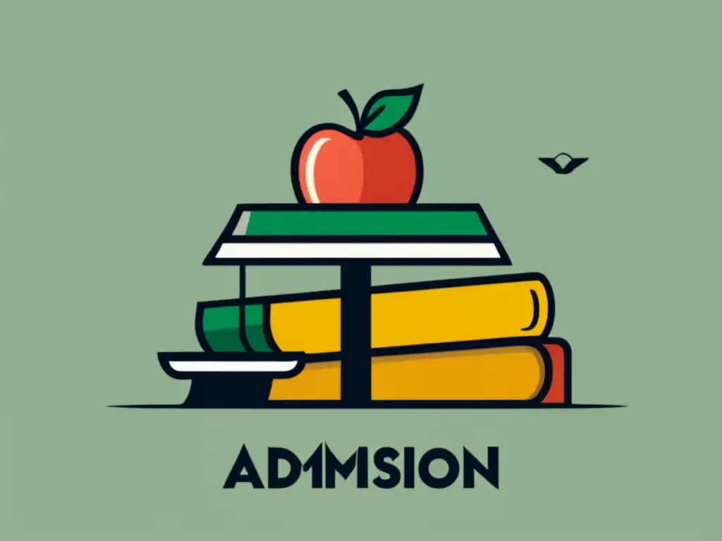 Escalas de admisión por mérito Ilustración minimalista y moderna: Proceso admisiones universitarias