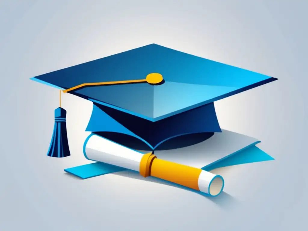 Programas de condonación de préstamos estudiantiles Ilustración minimalista de programa de perdón préstamos estudiantiles: graduación, deuda, impacto positivo, limitaciones, historial crediticio