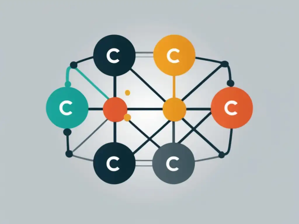 Círculos de Influencia en Admisiones Ilustración moderna de Círculos de Influencia en admisiones universitarias