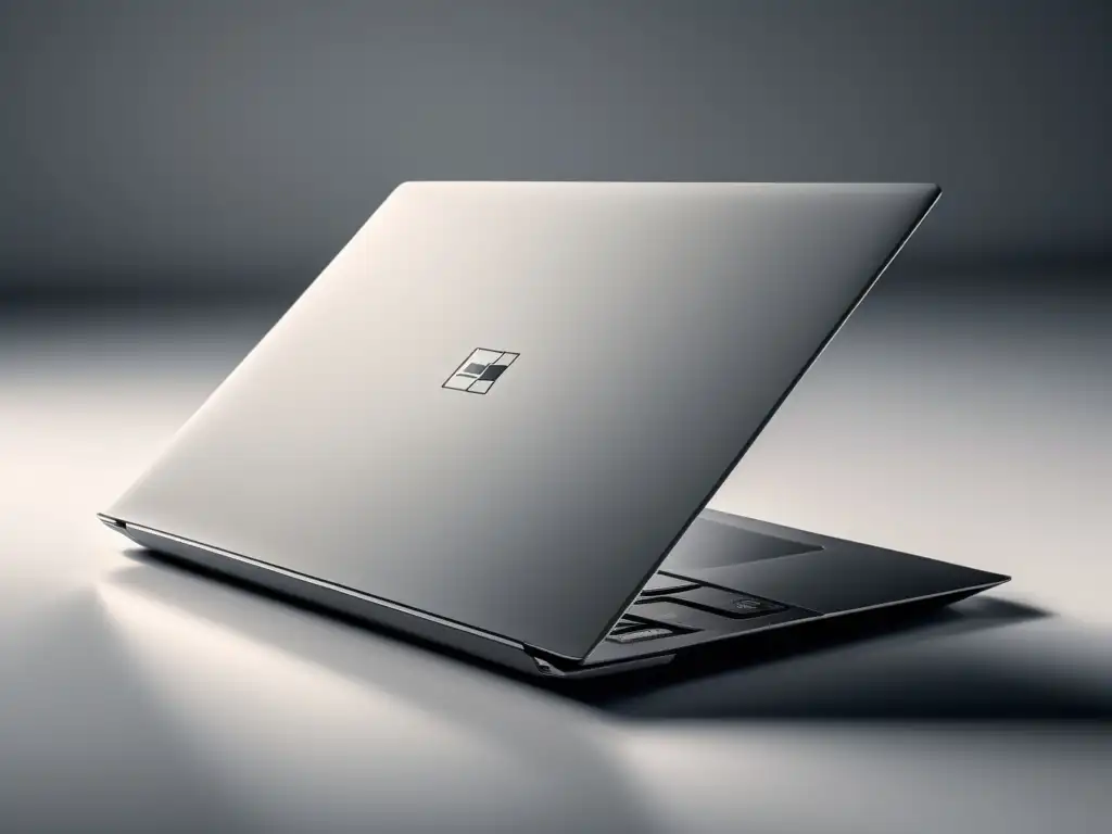 Laptop moderno y seguro Laptop moderno asegura datos académicos (110 caracteres)