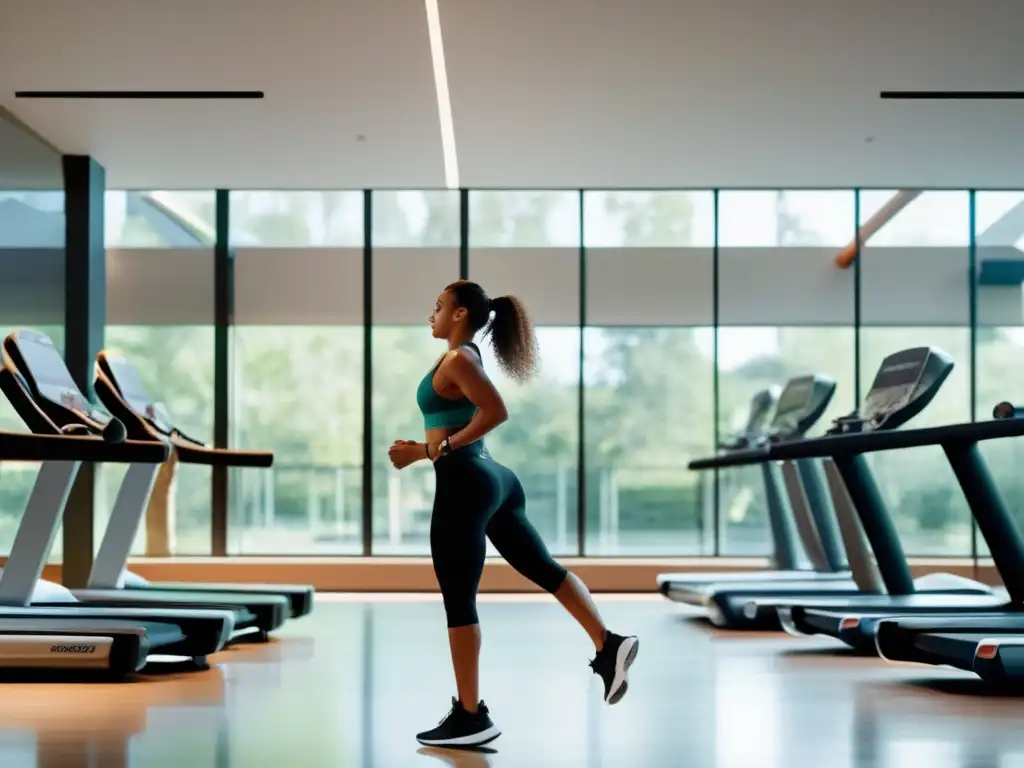 Gimnasio moderno rodeado de naturaleza Moderno gimnasio con mucha luz natural rodeado de vegetación