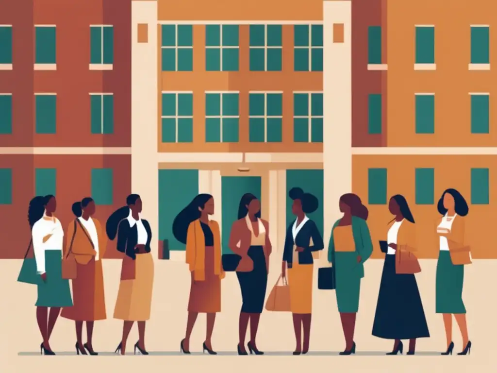 Promoviendo inclusión universitaria Mujeres diversas promoviendo la importancia de la participación femenina en admisiones universitarias