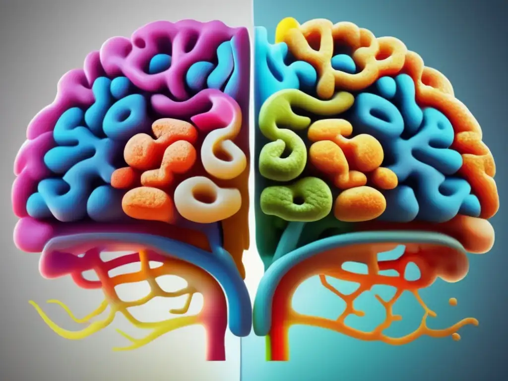 Brain health: Nutrition's impact Brain split view: Healthy vs