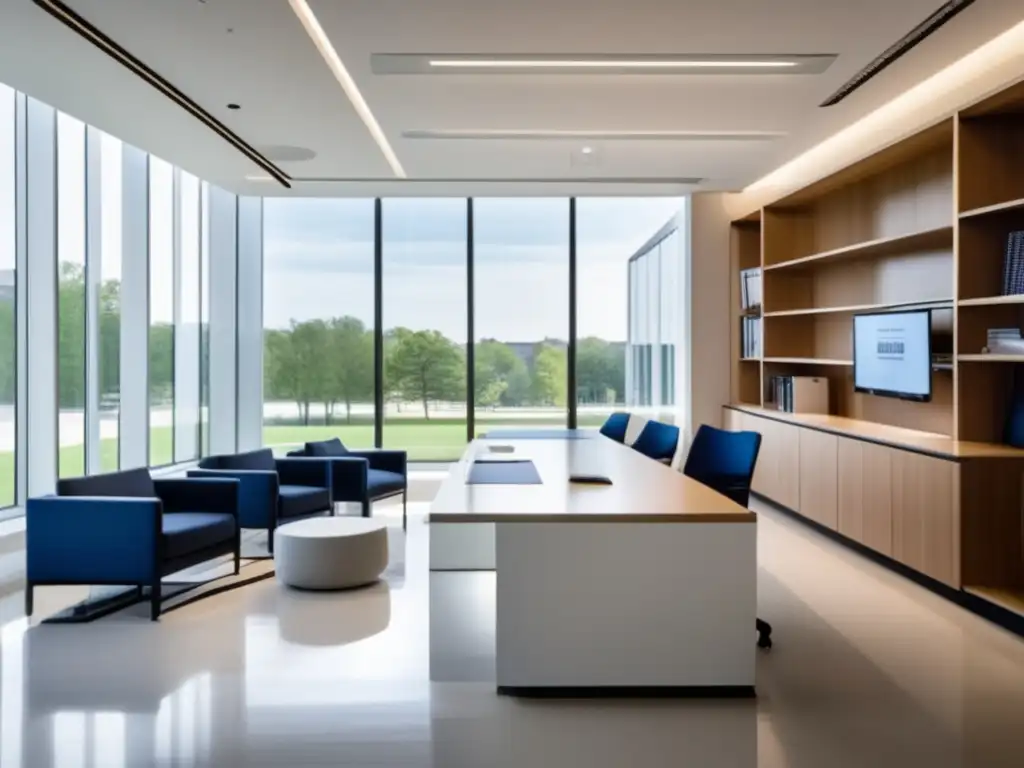 Oficina de admisiones universitarias moderna y minimalista Oficina de admisiones universitarias Duke: Estrategias y profesionalismo en un entorno moderno