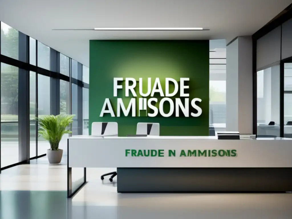 Oficina de admisiones universitarias transparente y eficiente Oficina de admisiones universitarias: implicaciones legales del fraude en admisiones