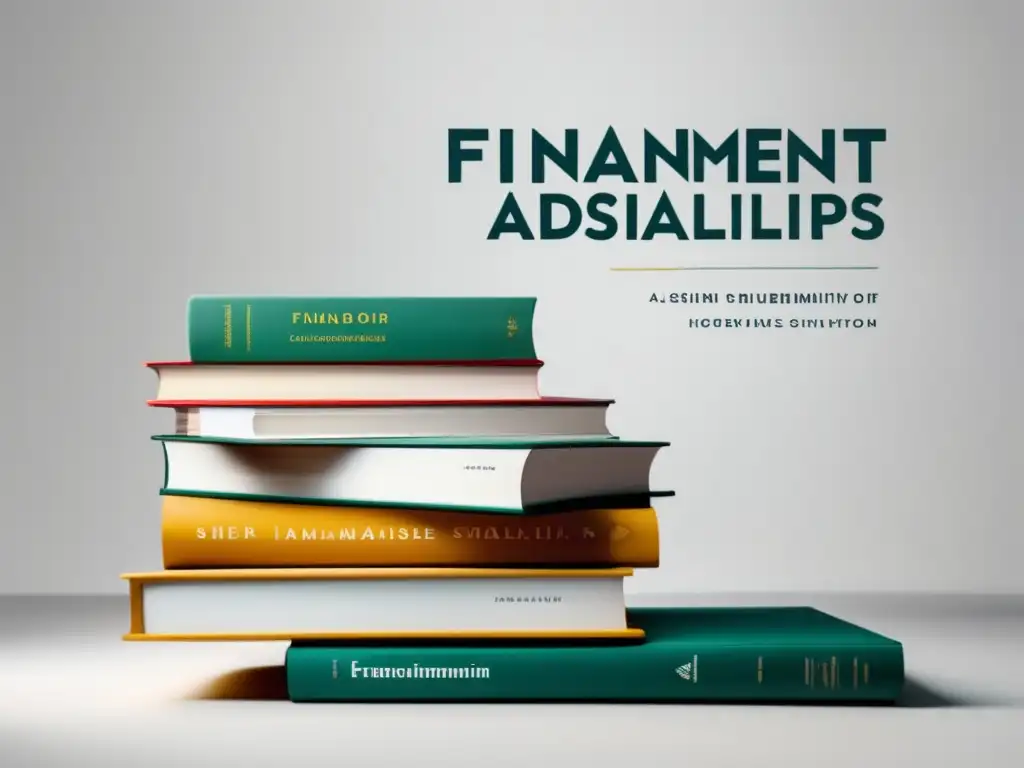 Diseño minimalista y moderno con libros sobre financiamiento y becas para estudiantes con discapacidad Opciones de financiamiento y becas para estudiantes con discapacidad en un diseño moderno y elegante