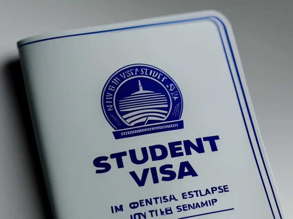 Pasaporte estudiantil con visa Pasaporte estudiante con sello y país - Visas estudiantiles internacionales requisitos