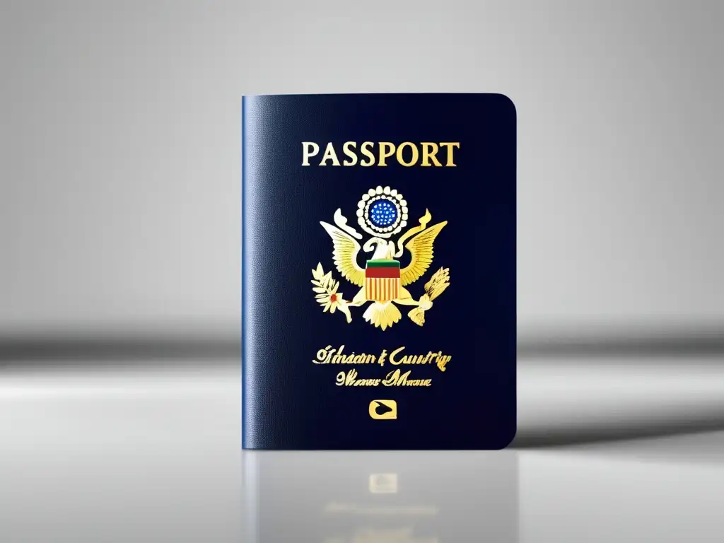 Pasaporte estudiantil con sello colorido Pasaporte moderno con visa de estudiante - Visas estudiantiles internacionales requisitos