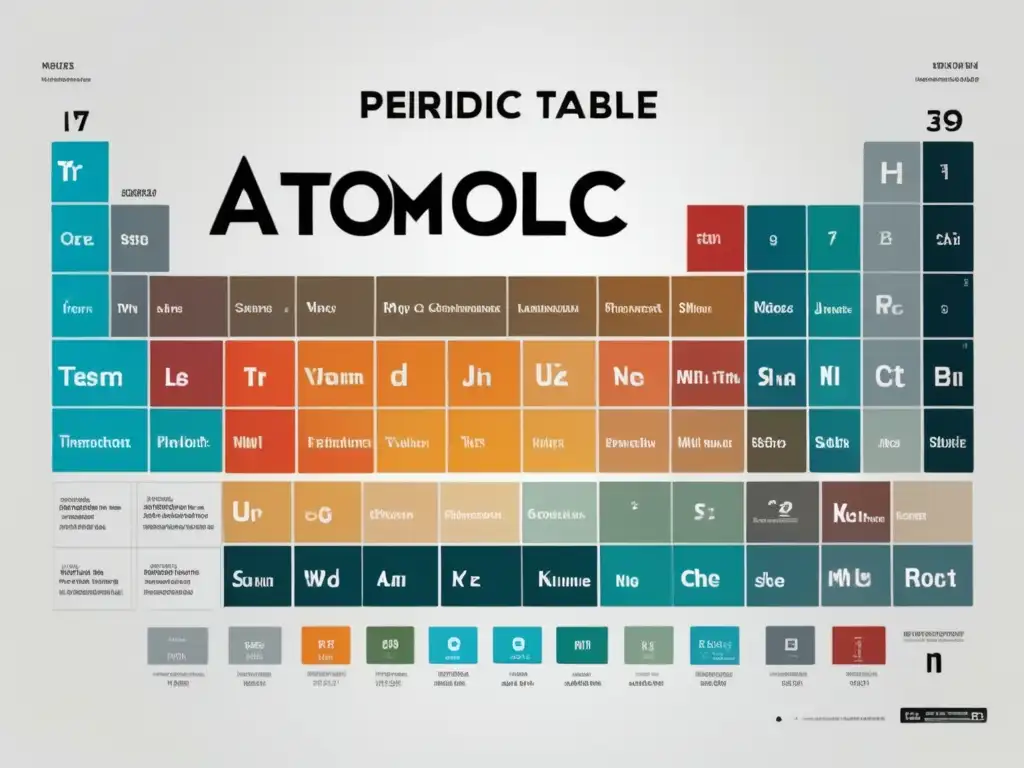 Tabla periódica minimalista Periodic table: Consejos para entender ciencias en examen universitario