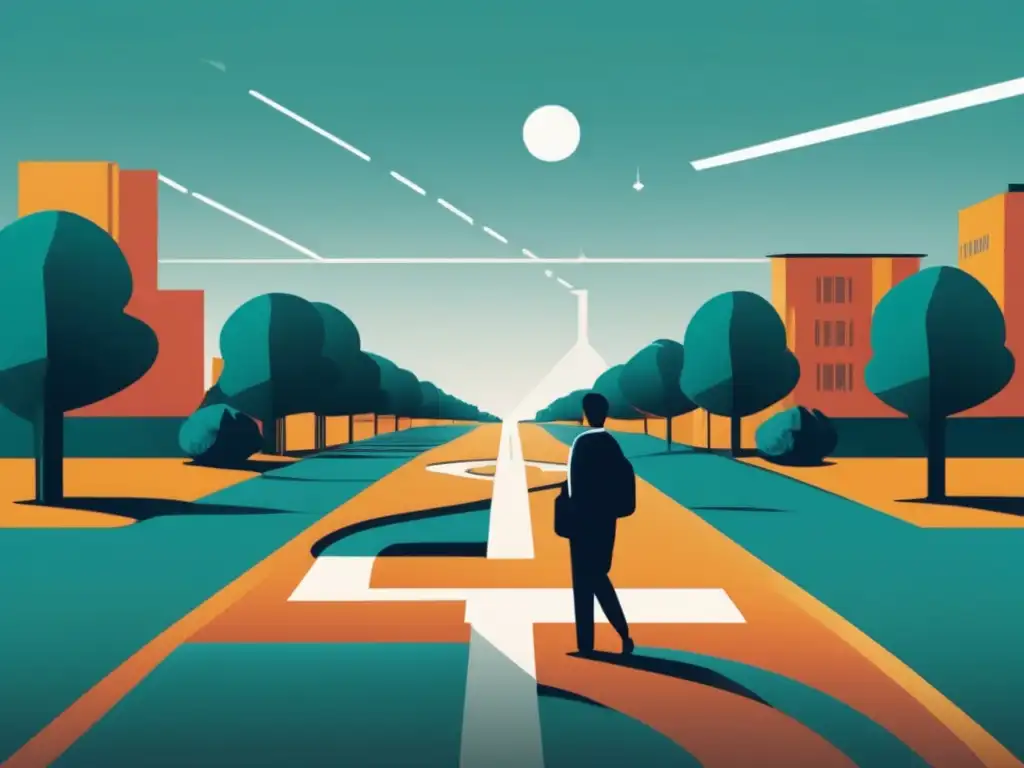 Crucial decisión: universidad o profesiones Persona reflexionando sobre decisiones universitarias