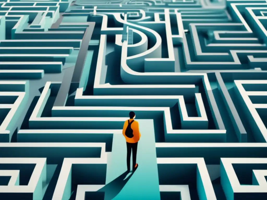 Elección de carrera: Reflexión y laberintos Persona en encrucijada de carreras, síndrome impostor en elección de carrera