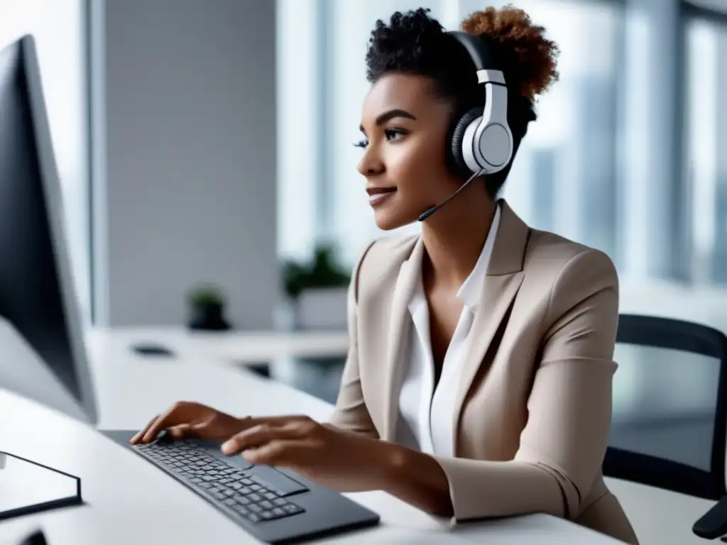 Entrevista virtual profesional Persona en entrevista virtual, profesional y confiada, evitando errores comunes #EntrevistaVirtual