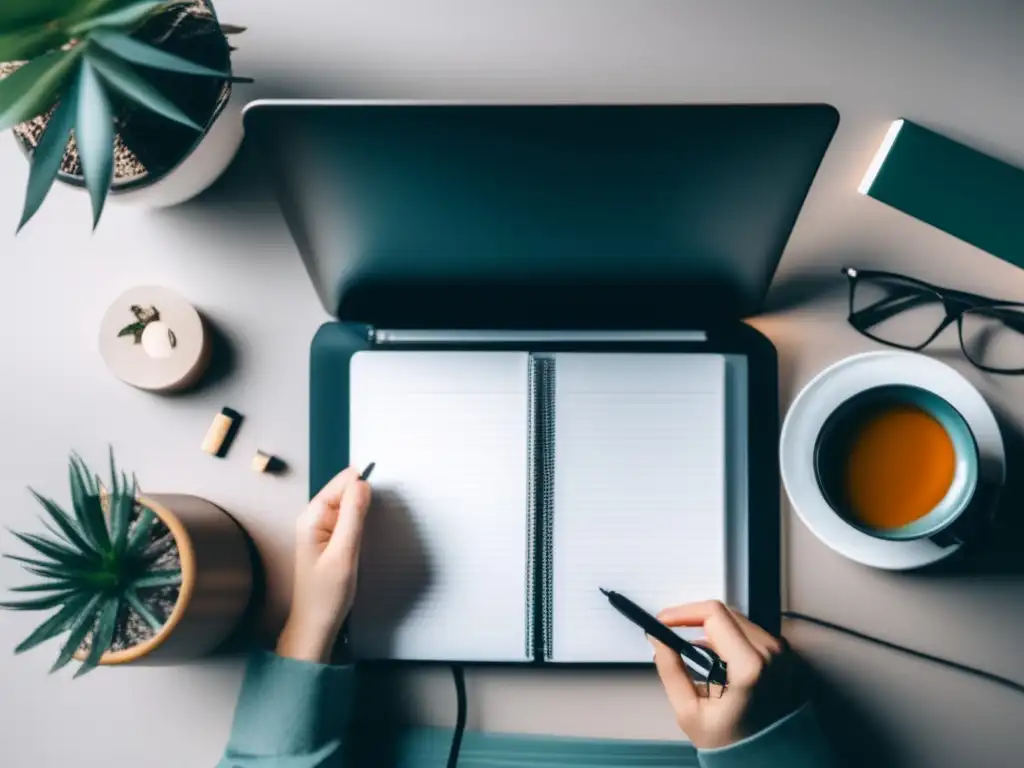 Estudio tranquilo antes de examen Persona estudiando con técnicas para reducir ansiedad antes de examen de admisión