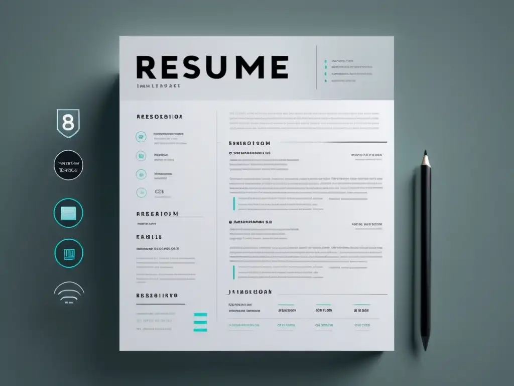 Plantilla elegante de currículum vitae Plantilla elegante para currículum universitario