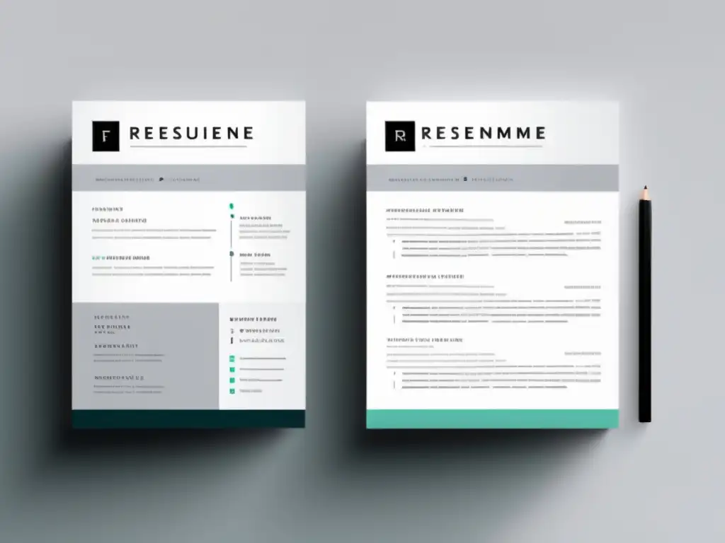 Plantilla de currículum minimalista y moderna Plantilla minimalista para currículum destacando estrategias para un CV ganador