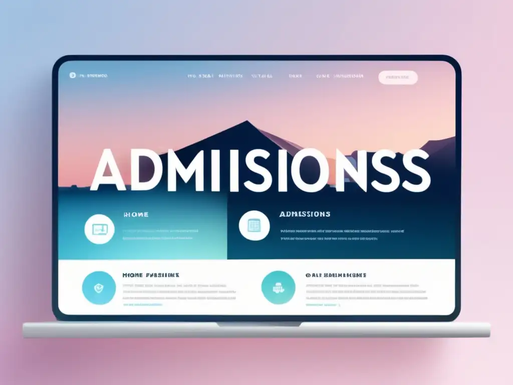 Plataforma virtual de admisiones Plataformas virtuales para admisiones universitarias: diseño moderno y profesional