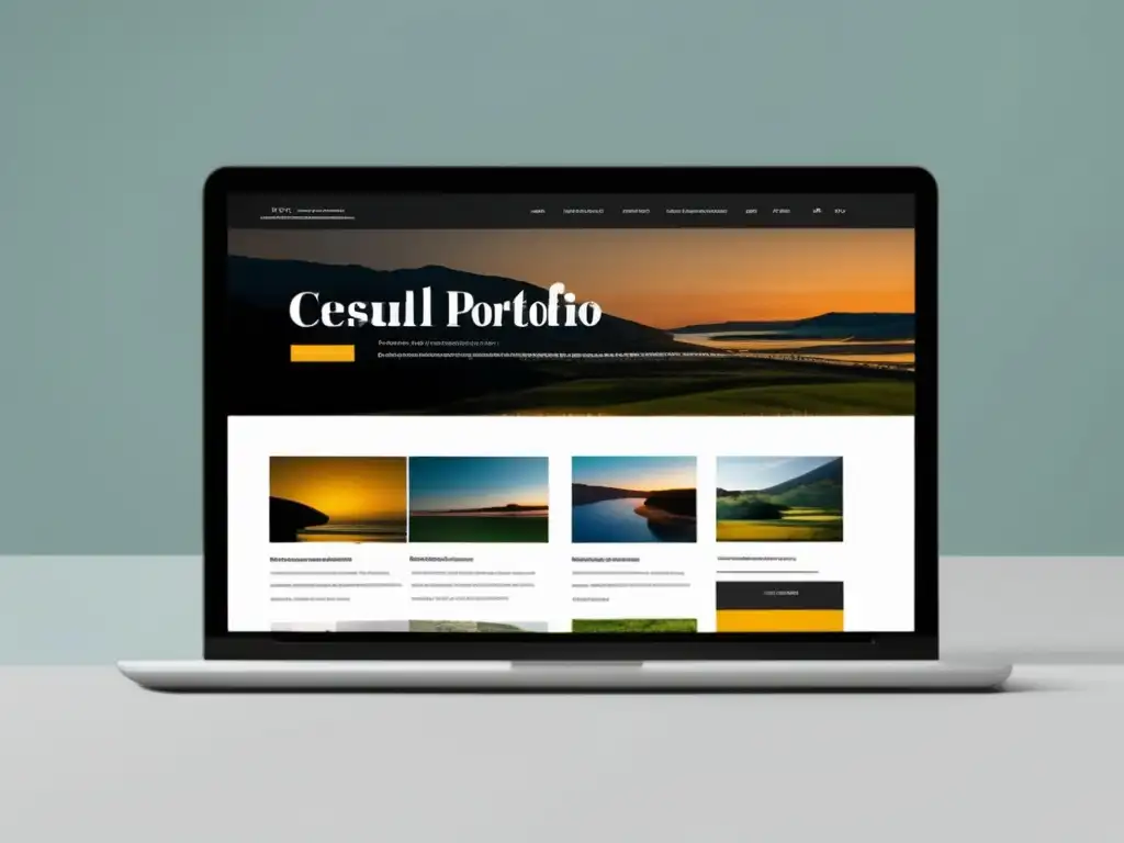 Portafolio digital organizado y moderno Portafolio destacado estudiantes internacionales artes ciencias