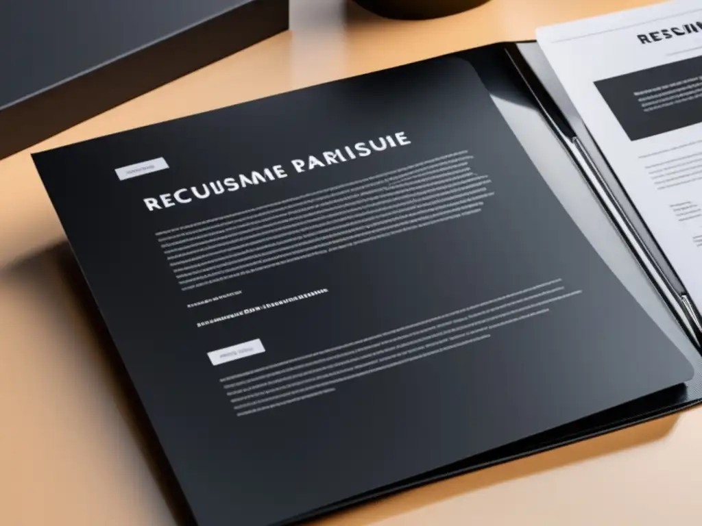 Carpeta de portafolio elegante y organizada Portafolio exitoso de postgrado con diseño minimalista y contenido organizado