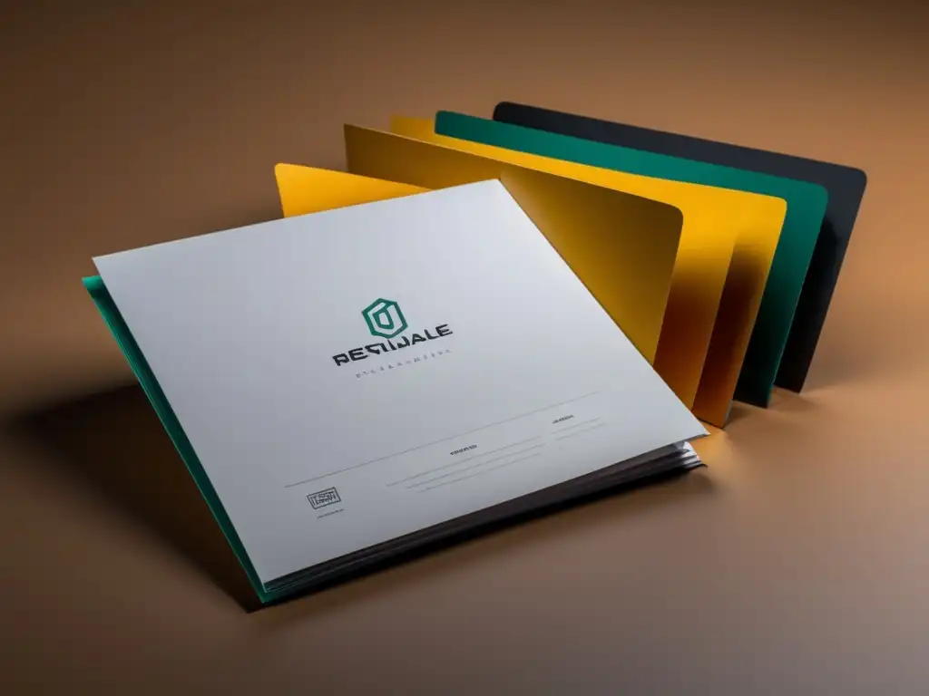 Carpeta de portafolio profesional Portafolio universitario exitoso con tácticas