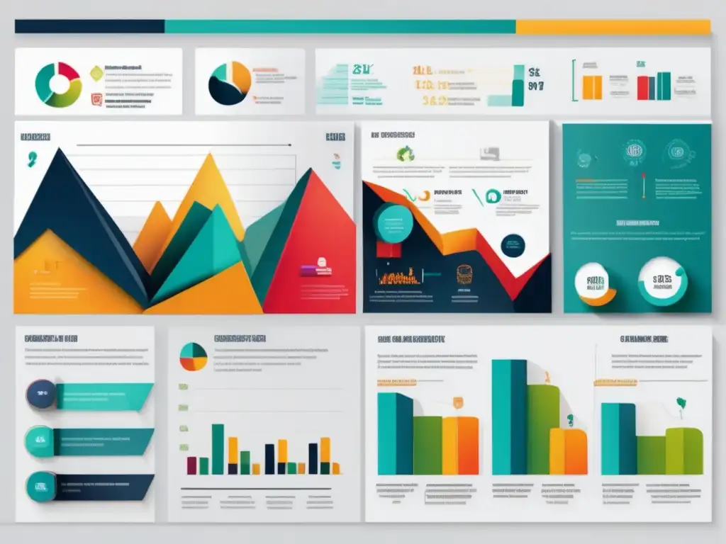Infografía optimización de portfolios universitarios Infografía de optimización de portafolios universitarios con diseño minimalista y vibrante