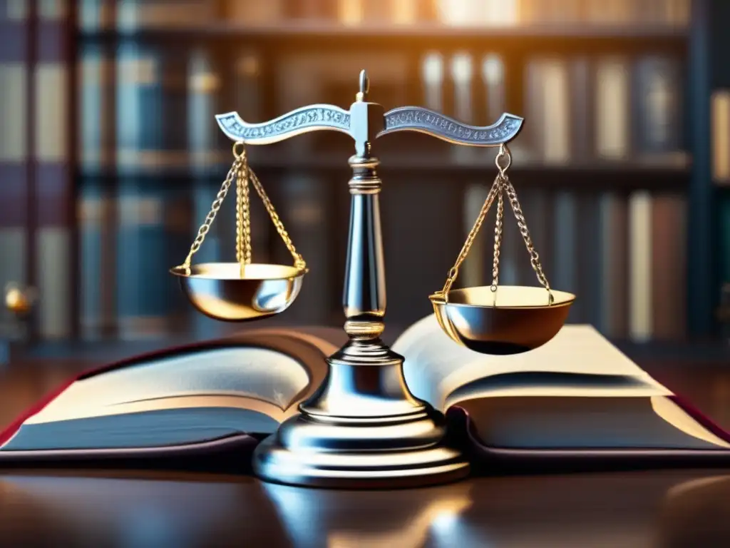 Justicia equilibrada y simbología legal Preferencias legales admisión universitaria - Escala de justicia equilibrada con símbolos legales y diversidad, fondo suave y moderno