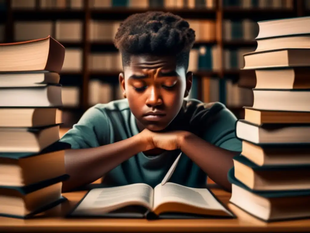 Estudiante ansioso durante un examen Preocupación universitaria: Técnica caja ansiedad