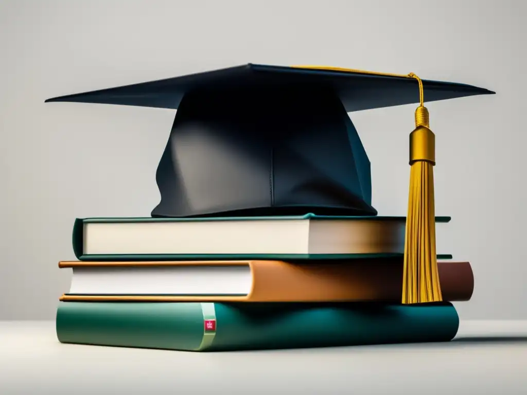 Deuda estudiantil: Símbolo moderno Graduación: deuda préstamo estudiantil, minimalista, moderna, libros, simplicidad, profesionalidad