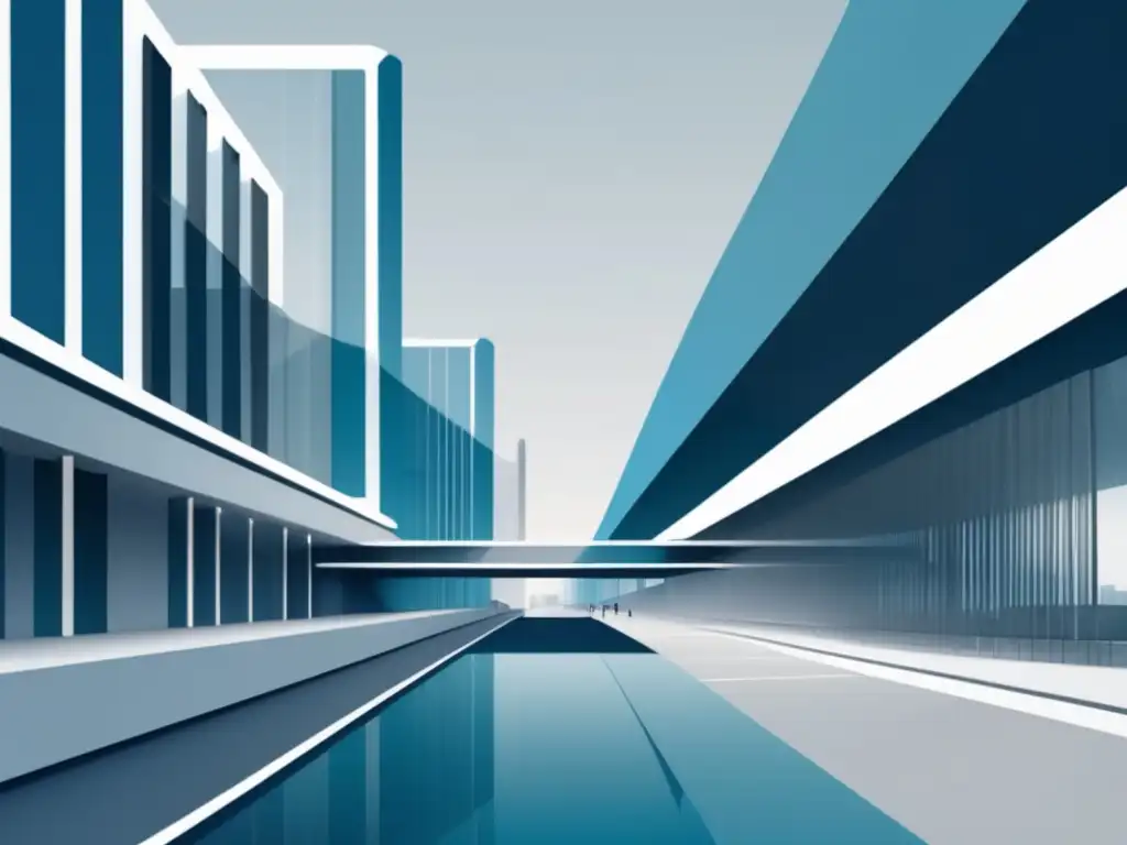 Transición universitaria fluida Proceso de transferencias universitarias: edificios futuristas conectados por puente transparente