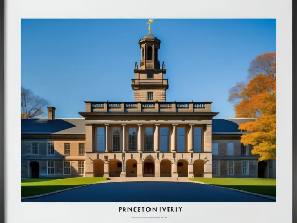 Nassau Hall de la Universidad de Princeton: Majestuosidad histórica Proceso de admisión universitaria en Princeton: Nassau Hall, símbolo de excelencia académica y belleza arquitectónica