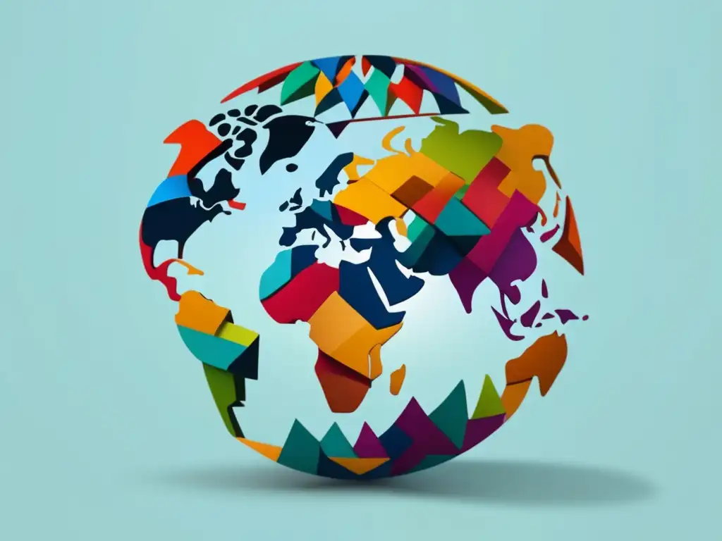 Admisiones universitarias internacionales Proceso admisión universitaria internacional - Puzzle global conectado, vibrante y moderno
